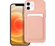 Forcell Oem CARD dėklas, skirtas IPHONE 12 rožinis