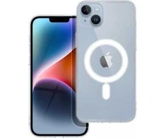 Oem Originalus „iPhone 14 PLUS“ dėklas, skaidrus „Mag“ dangtelis (STR), suderinamas su „MagSafe“ permatomu dangteliu