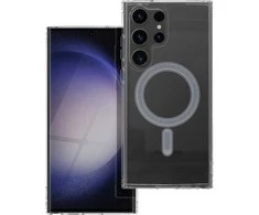 Oem CLEAR MAG COVER dėklas suderinamas su MagSafe skirtas Samsung Galaxy S23 Ultra skaidrus