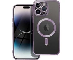 Dėklas Oem Case for iPhone 14 PRO Electro Mag Cover compatible with MagSafe violetinė