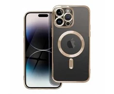 Dėklas Oem Case for iPhone 15 PLUS Electro Mag Cover compatible with MagSafe auksinis