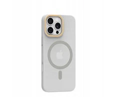 Dėklas Oem Case for iPhone 17 PRO MAX Go Oranžinis compatible with MagSafe transparent