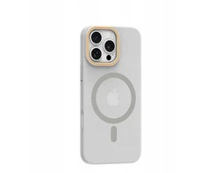 Dėklas Oem Case for Motorola G86 Go Oranžinis compatible with MagSafe transparentn