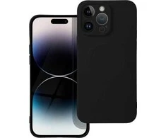 Oem Dėklas Silicone Mag Cover (MagSafe) skirtas iPhone 14 Pro Max juodas