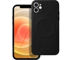 Dėklas Oem Case for iPhone 12 MINI Silicone Mag Cover compatible with MagSafe juodas
