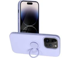 Dėklas Oem SILICONE RING case for IPHONE 14 Pro violet
