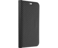 Dėklas Oem LUNA Book Carbon skirtas Samsung Galaxy S23 juodos spalvos