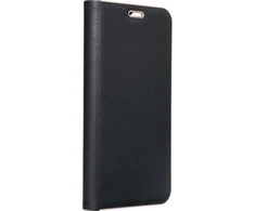 Dėklas Oem Flip case for iPhone 15 Luna Book Gold juodas