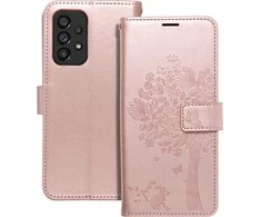 Oem MEZZO Book dėklas skirtas Samsung Galaxy A53 5G medžio rose auksinis