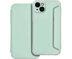 Dėklas OEM PIANO Knygų laikrodis IPHONE 14 Plius šviesiai žalia