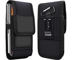 Oem Vertical universalus dėklas OXFORD modelis 3 skirtas Apple iPhone 11 / 11 PRO / 12 / 12 PRO / 13 / 13 PRO / Samsung Galaxy A10 / A41 / A50 / A51 / HUAWEI P30 LITE / P40 / P8 / P9 LITE juodos spalvos