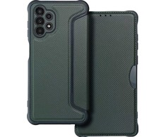Dėklas Oem RAZOR Book skirtas Samsung Galaxy A13 4G dark žalios spalvos