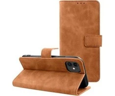 Dėklas Oem Flip case for iPhone 11 Tender Book ruda