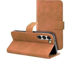 Oem Dėklas su klapką na Samsung S23 Tender Book ruda