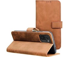 Oem TENDER Book Dėklas skirtas Xiaomi Redmi Note 11 / 11S rudos spalvos