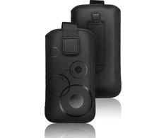 Forcell Oem Deko Universalus dėklas - skirtas Apple iPhone 3G/4/4S/ Samsung Galaxy S5830 Galaxy Ace/S6310 Young juodos spalvos
