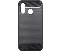 Forcell Oem CARBON dėklas skirtas Samsung Galaxy A40 juodos spalvos