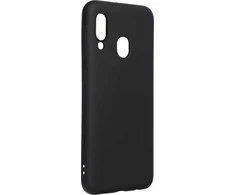 Forcell Oem SILICONE dėklas skirtas Samsung Galaxy A40 juodos spalvos