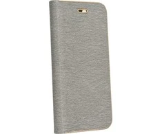 Dėklas Forcell Oem Flip case for iPhone 7 / 8 / SE 2020 / SE 2022 Luna Book Gold sidabrinis