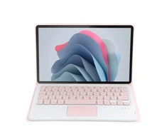 Dėklas planšetiniam kompiuteriui Strado Lenovo Idea Tab Pro 12.7, rausvas - apsauginis su stovu