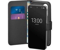 Puro Booklet Samsung Galaxy S25 - dėklas telefonui juodos spalvos