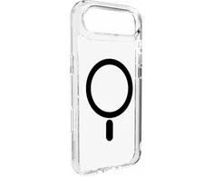 Puro Lite Mag TPU+PC dėklas, suderinamas su „MagSafe“, skirtas „iPhone 17 Air“ – skaidrus su juodu žiedu