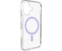 Puro Lite Mag TPU+PC dėklas, suderinamas su „MagSafe“, skirtas „iPhone 17“ – skaidrus su rausvu žiedu