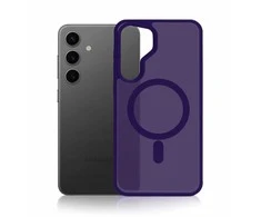Dėklas Samsung Galaxy S24 - 3mk Smoke MagCase Violetinė