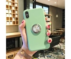 Dėklas Siliconering SILICONE RING IPHONE 12 PRO MAX Žalias