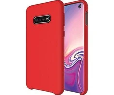 Beline Silikoninis Samsung Galaxy S10 G973 dėklas telefonui raudonos spalvos