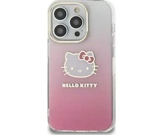 Hello Kitty HKHCP15SHDGKEP Apple iPhone 15 /14 / 13 6.1″ rožinės spalvos kietas dėklas IML Gradient Electrop Kitty