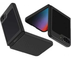 Samsung Galaxy Z FLIP 5 Spigen Airskin "Pro" telefono dėklas juodos spalvos