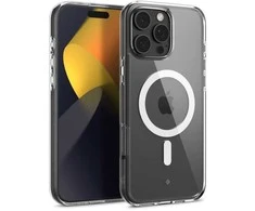 Dėklas Spigen Caseology Capella MagSafe, skaidrus baltas - iPhone 16 Pro