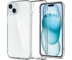 Spigen Crystal Hybrid, crystal dėklas telefonui skaidrus – Apple iPhone 15 Plus