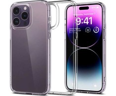 Dėklas „Spigen Crystal Hybrid“, krištolo skaidrumo – „iPhone 14 Pro Max“