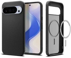 „Spigen Liquid Air Mag MagSafe“ dėklas, skirtas „Google Pixel 10 Pro XL“ – matinis juodas