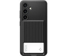 Dėklas Spigen Liquid Slot, matte juodas - Samsung Galaxy S24+