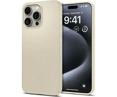 Spigen Thin Fit dėklas skirtas Apple iPhone 15 Pro,  spalva - Mute Beige