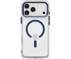 Dėklas Spigen Ultra Hybrid OPTIK S MagSafe iPhone 17 Pro Max / 18 Pro Max SKAIDRUS/TAMSIAI MĖLYNAS