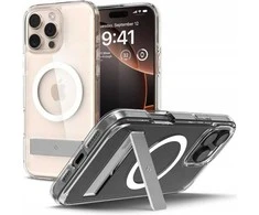 Dėklas Spigen „Ultra Hybrid S MagSafe“, krištolo skaidrumo – „iPhone 16 Pro“