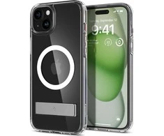 Spigen Ultra Hybrid S (MagFit) dėklas skirtas Apple iPhone 15 Plus, spalva - Crystal Clear