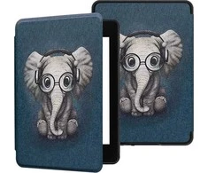 Viršelis Strado Smart Case grafinis dėklas Kindle Paperbalta 1 / 2 / 3 (Elephant) universalus