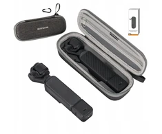 Dėklas SunnyLife Dėklas futeralas apsauginis dėklas kietas dėklas + karabinas / Dji Osmo Pocket 4 / 3 / Op4-b206-gy (SB11962)