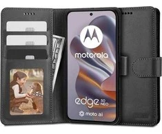 Tech-Protect atverčiamas Motorola Edge 50 NEO dėklas telefonui juodos spalvos