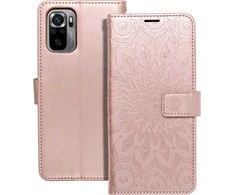 Forcell Oem MEZZO Book dėklas skirtas Xiaomi Redmi Note 11 / 11S mandala rožinio aukso spalvos