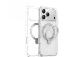 Dėklas Torras Ostand Q3 Spin, skaidrus - iPhone 17 Pro