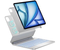 Dėklas Typecase Edge + su klaviatūra do iPad Air 13" 2024/2025 balta