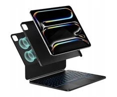 Dėklas Typecase Edge + su klaviatūra do iPad Pro 13" 2024/2025 juoda
