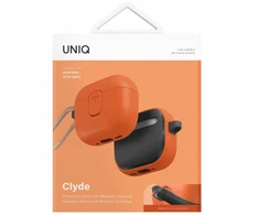 Dėklas UNIQ Clyde skirtas AirPods 4 Lock Dėklas oranžinės spalvos