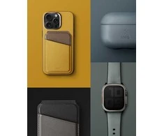 UNIQ Lyden DS Apple iPhone 15 Pro Max 6.7″ Magclick Charging dėklas pilkos spalvos-juodos spalvos charcoal pilkos spalvos-juodos spalvos